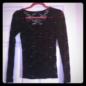 Black lace top